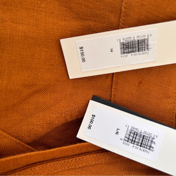 Banana Republic Women’s 14 Linen (2 piece set) Cross over vest Skirt Resort NWT - Picture 12 of 14